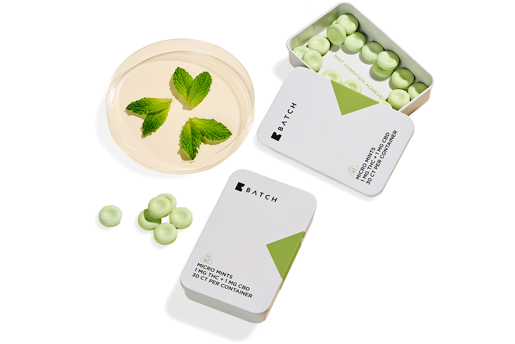 THC Micro Mints | 1 mg THC + 1 mg CBD – BATCH